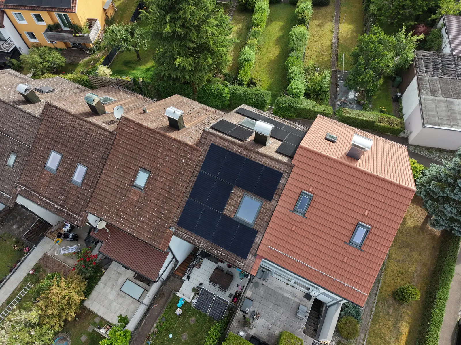 Luftaufnahme der PV-Anlage in Schwäbisch Gmünd